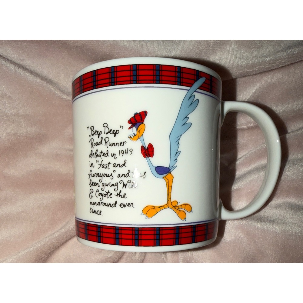 Road Runner Mug Beep Beep Character Warner Bros Studio Store 1992 Mug‎